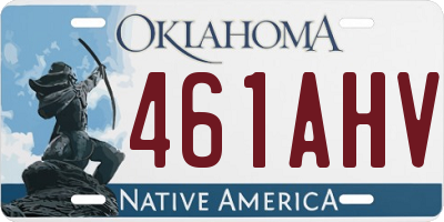 OK license plate 461AHV
