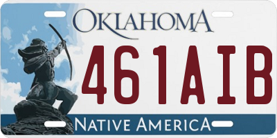 OK license plate 461AIB