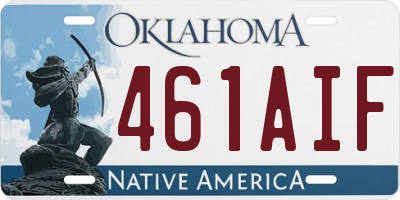 OK license plate 461AIF