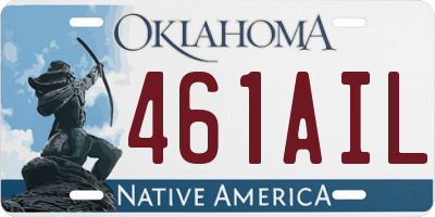 OK license plate 461AIL