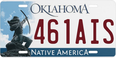 OK license plate 461AIS