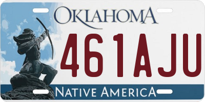 OK license plate 461AJU