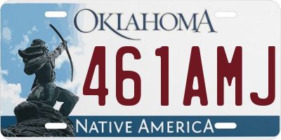 OK license plate 461AMJ