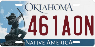 OK license plate 461AON