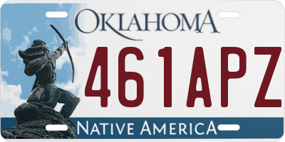 OK license plate 461APZ