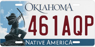 OK license plate 461AQP