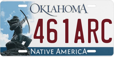 OK license plate 461ARC