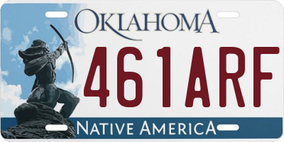 OK license plate 461ARF