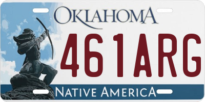 OK license plate 461ARG