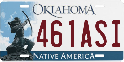 OK license plate 461ASI
