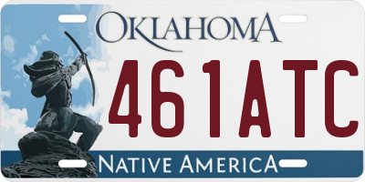 OK license plate 461ATC