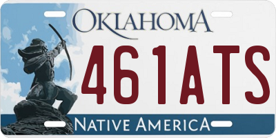 OK license plate 461ATS