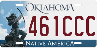 OK license plate 461CCC