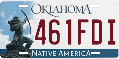 OK license plate 461FDI