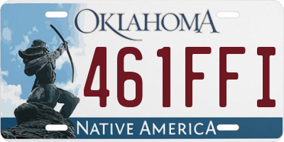 OK license plate 461FFI