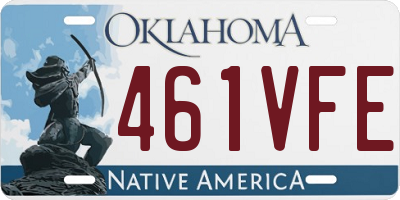 OK license plate 461VFE