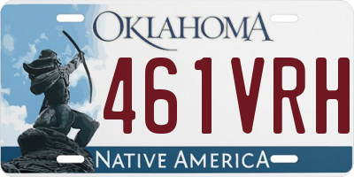 OK license plate 461VRH