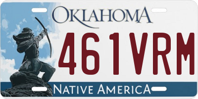 OK license plate 461VRM