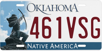 OK license plate 461VSG