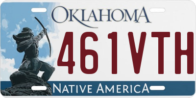 OK license plate 461VTH