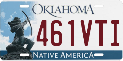 OK license plate 461VTI