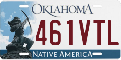 OK license plate 461VTL