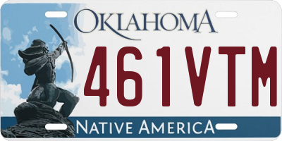 OK license plate 461VTM