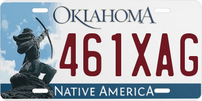 OK license plate 461XAG
