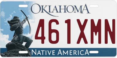 OK license plate 461XMN