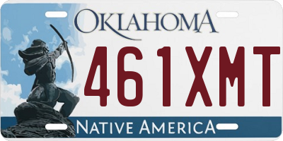 OK license plate 461XMT