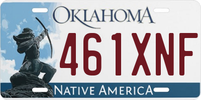 OK license plate 461XNF