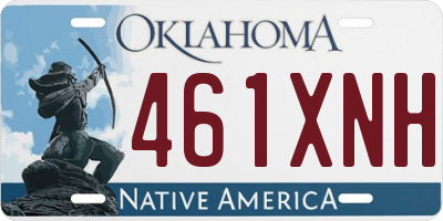 OK license plate 461XNH