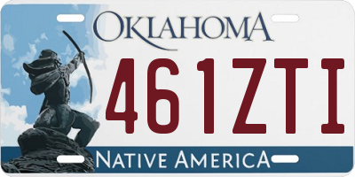 OK license plate 461ZTI