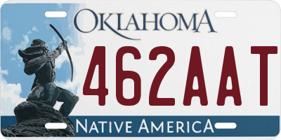 OK license plate 462AAT