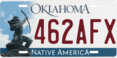 OK license plate 462AFX