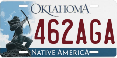 OK license plate 462AGA