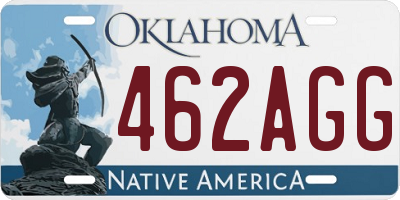 OK license plate 462AGG