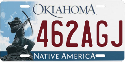 OK license plate 462AGJ