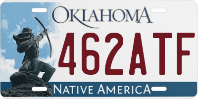 OK license plate 462ATF