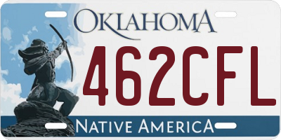 OK license plate 462CFL