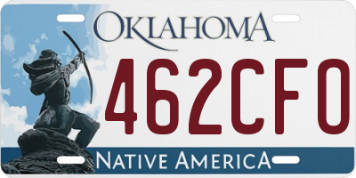 OK license plate 462CFO