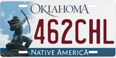 OK license plate 462CHL