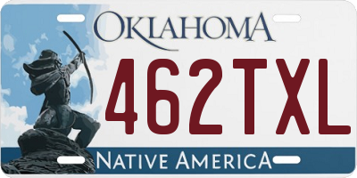 OK license plate 462TXL