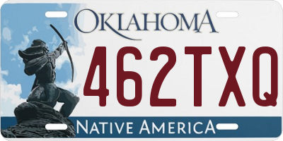 OK license plate 462TXQ