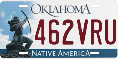 OK license plate 462VRU
