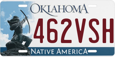 OK license plate 462VSH