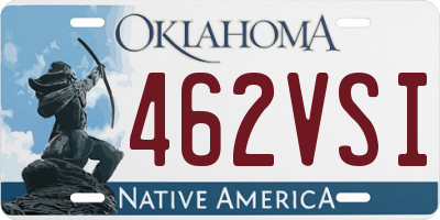 OK license plate 462VSI