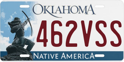 OK license plate 462VSS