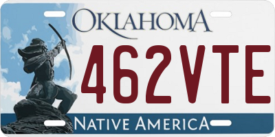 OK license plate 462VTE