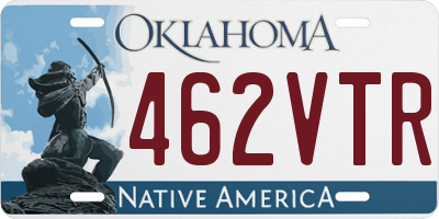 OK license plate 462VTR
